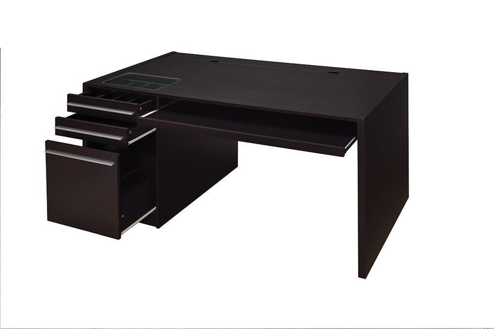 G800982 Contemporary Cappuccino Connect-It Computer Desk