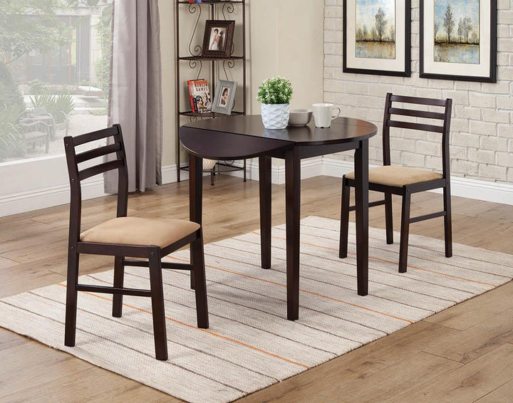 G130005 Casual Cappuccino Three-Piece Dining Set