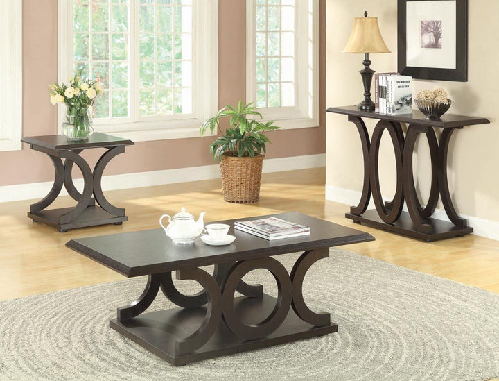 G703148 Casual Cappuccino Sofa Table