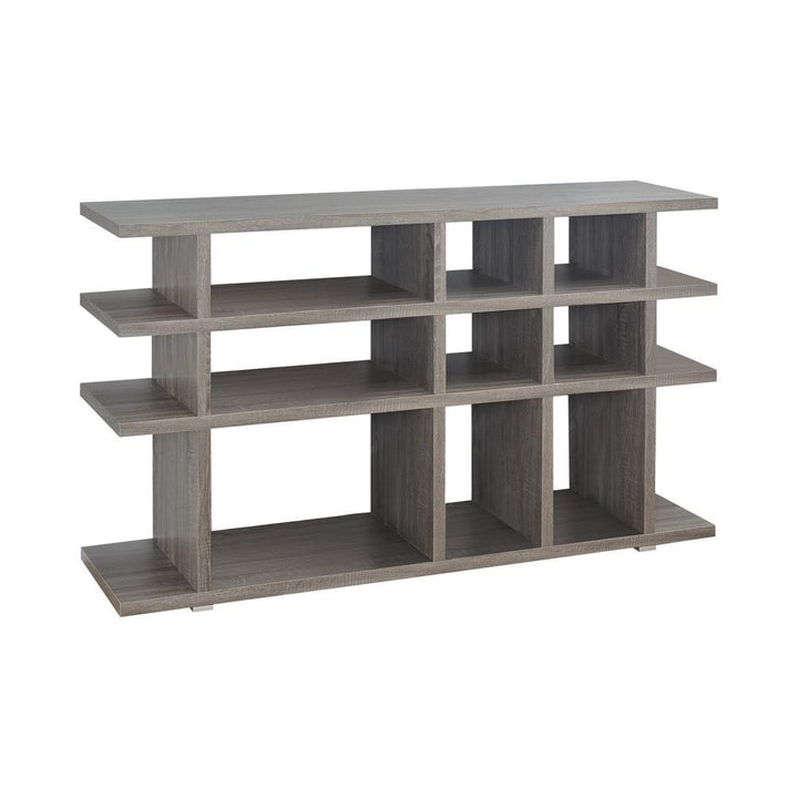 G800359 Contemporary Weathered Grey Bookcase