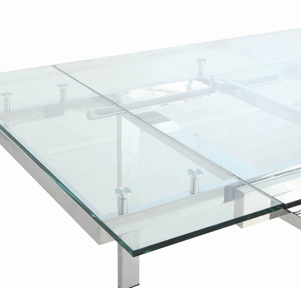 G106281 Contemporary Wexford Chrome Dining Table