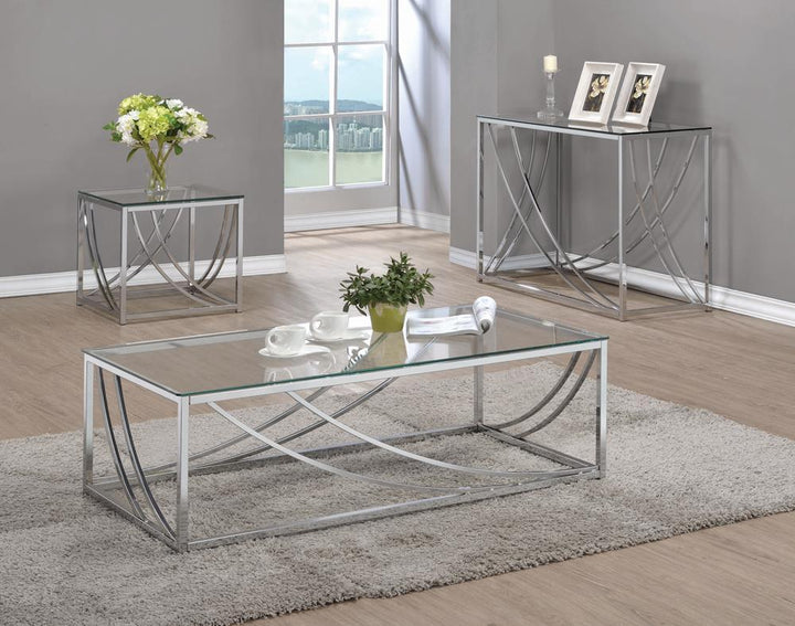 G720498 Contemporary Chrome Coffee Table