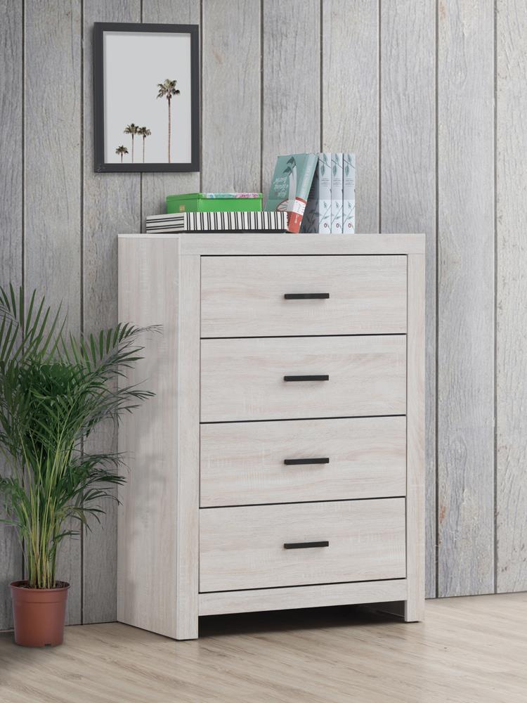 Marion 4-drawer Chest Coastal White