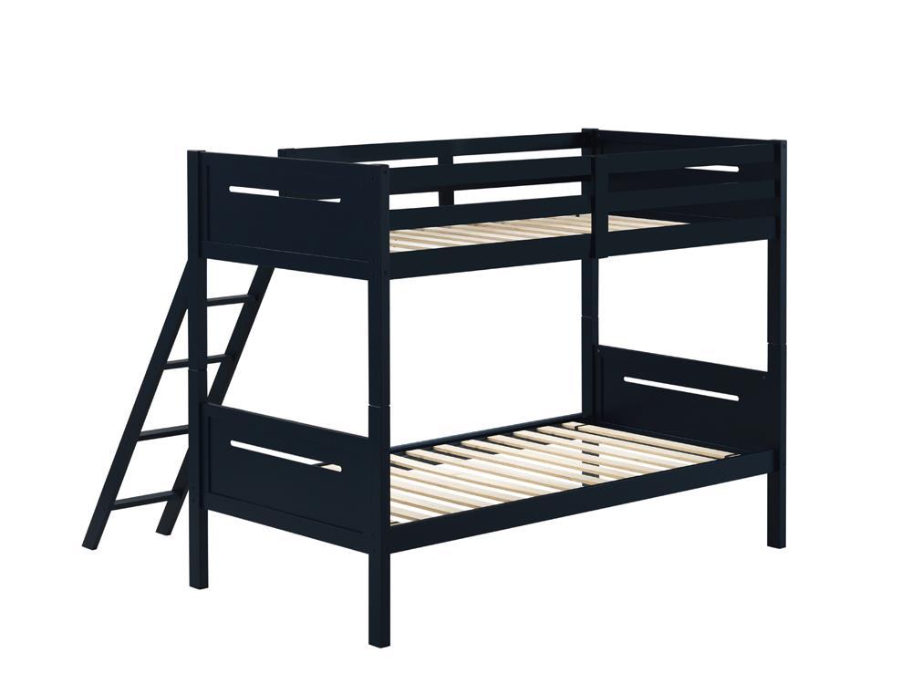 405051BLU TWIN/TWIN BUNK BED