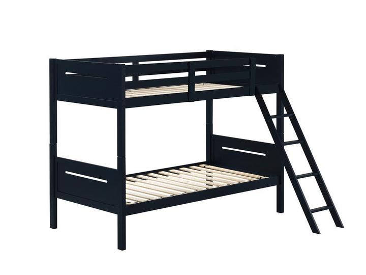 405051BLU TWIN/TWIN BUNK BED