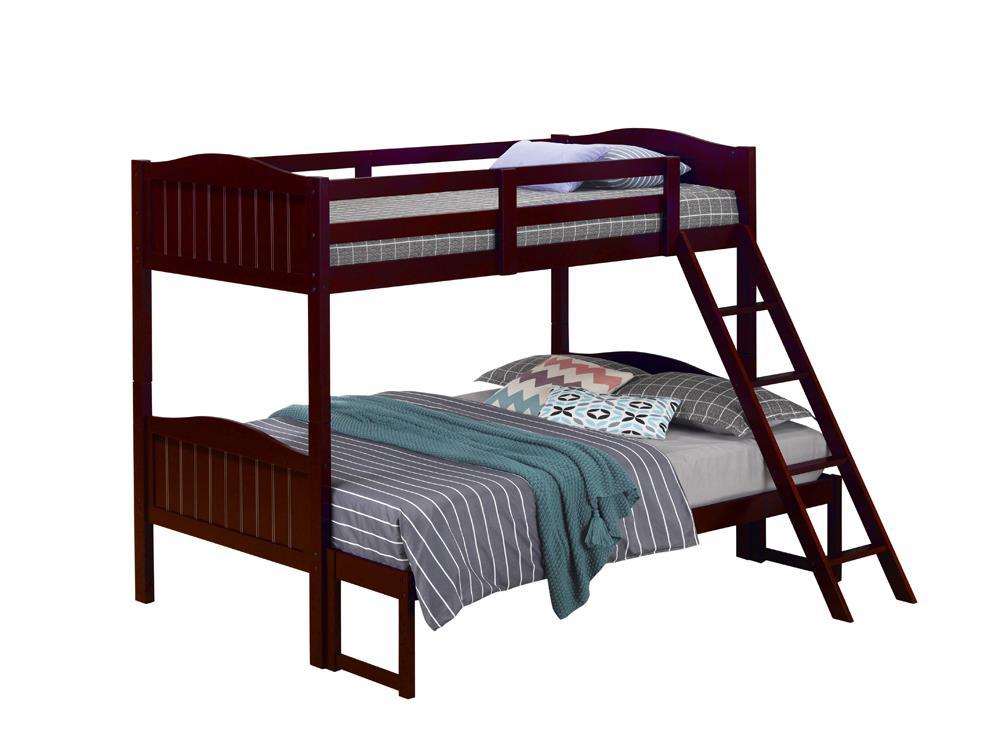 405054BRN TWIN/FULL BUNK BED