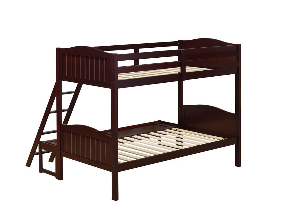 405054BRN TWIN/FULL BUNK BED