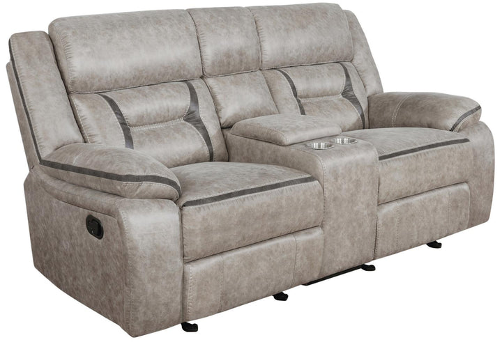 651352 GLIDER LOVESEAT W/ CONSOLE