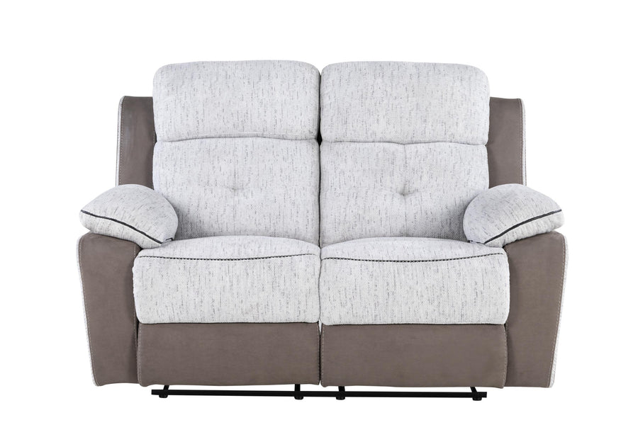 U5050 LIGHT GREY/DARK GREY 30 RECLINING LOVESEAT image